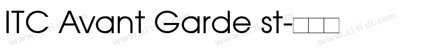 ITC Avant Garde st字体转换